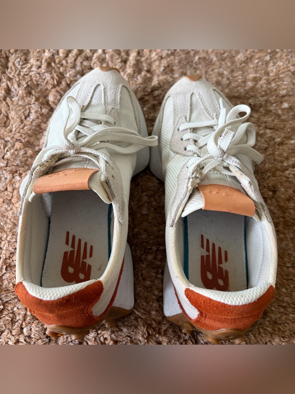 Size 5.5 - New Balance 327 Sea Salt Rust Oxide W - Picture 5 of 9
